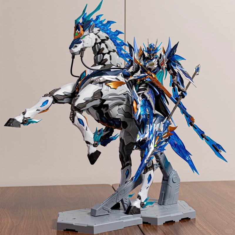MOTOR NUCLEAR Zhao Yun Con Montura - Marco de Aleación Súper Articulado Mecha Modelo de Ensamblaje Kit de Figuras de Acción Muñeca Juguete de Moda Regalo