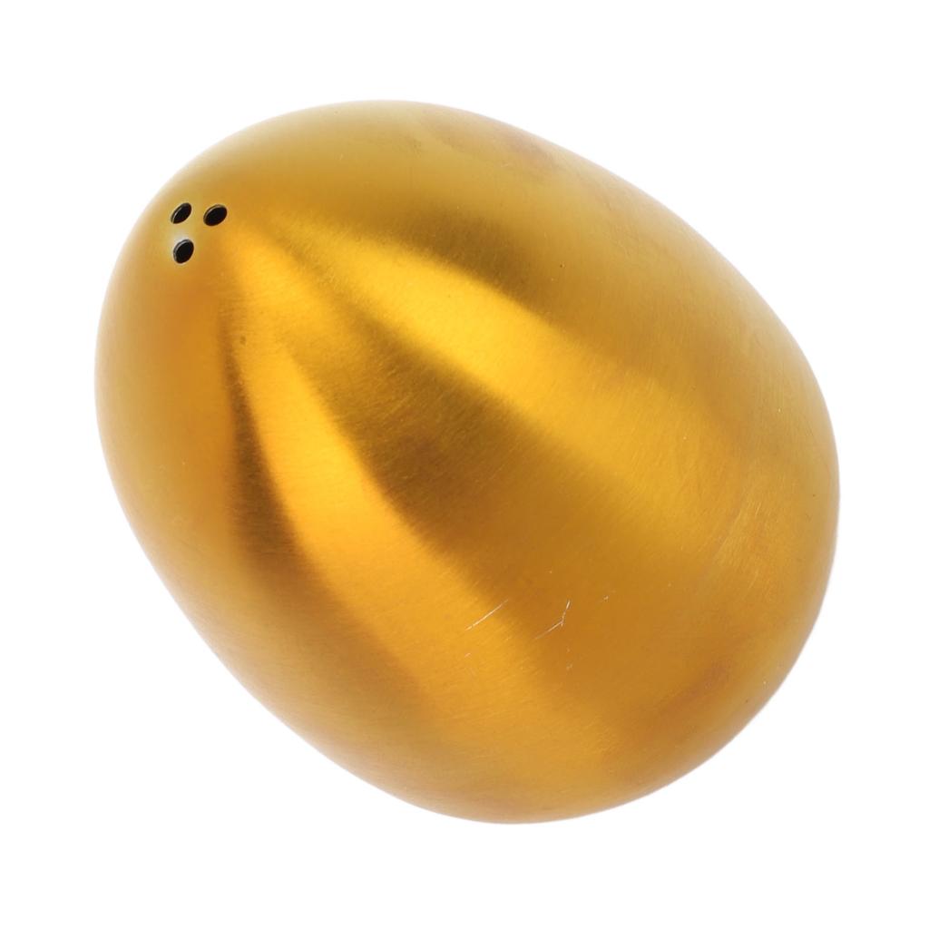 Egg Shaped Spice Jar Multipurpose 3 Holes Leakage Proof Stainless Steel Salt Pepper Dispenser for Kitchen