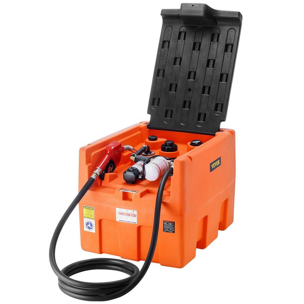 Portable Diesel Tank 48 Gal Fuel Tank with 12V Electric Transfer Pump