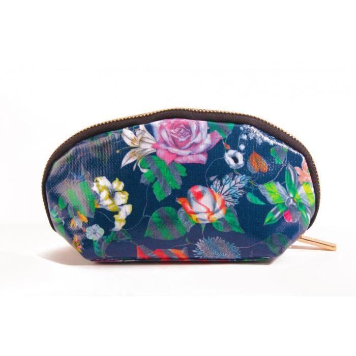 Porte-monnaie - Christian Lacroix - Flamenco PM13 - Canvas enduit - Navy Acid Flower - Élégant