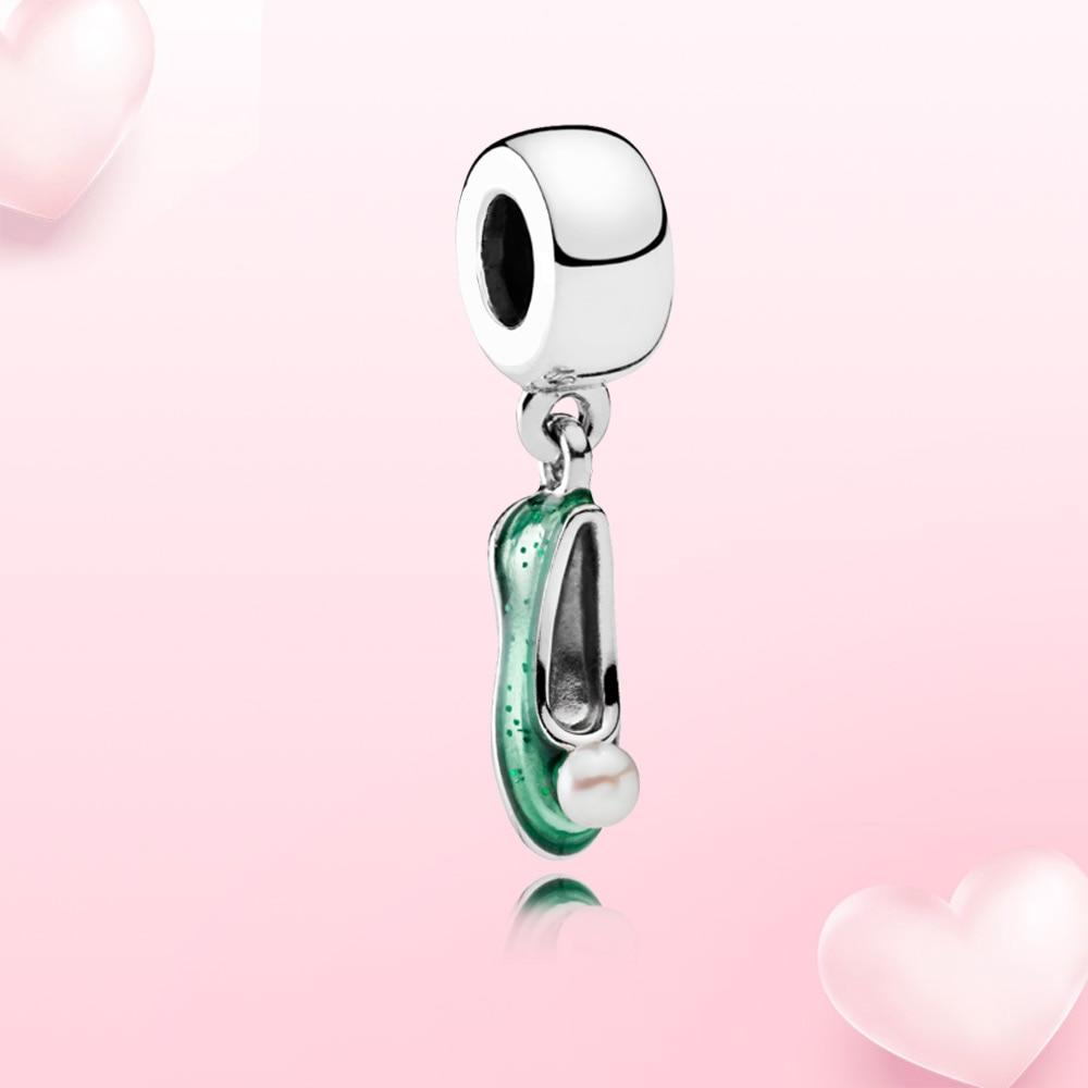 Genuine 925 Sterling Silver Charm Tinker Bell Pendant Fairytale Castle Fit Original Panjia Necklace Women Fashion Jewelry Gift