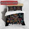 3-teiliges Bettbezug-Set (1 * Bettbezug + 2 * Kissenbezug, ohne Kern), Benutzerdefinierter Name Five Nights at Freddy's Muster Bettwäsche-Set, Heim Schlafzimmer Dekor Geschenk