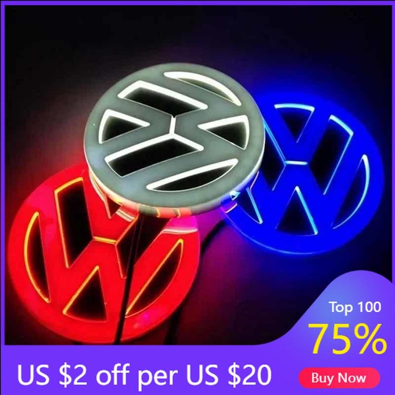 VW GTI GOLF 2026 Caldo Per VW VOLKSWAGEN Nuovo 11cm LED Emblema Posteriore Auto Badge Adesivo Per VW Polo Golf Jetta Beetle CC Tiguan T