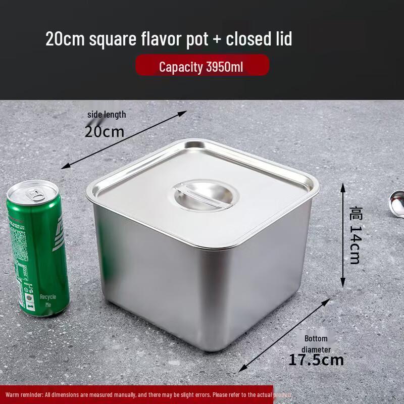 Stainless Steel Seasoning Box with Lid