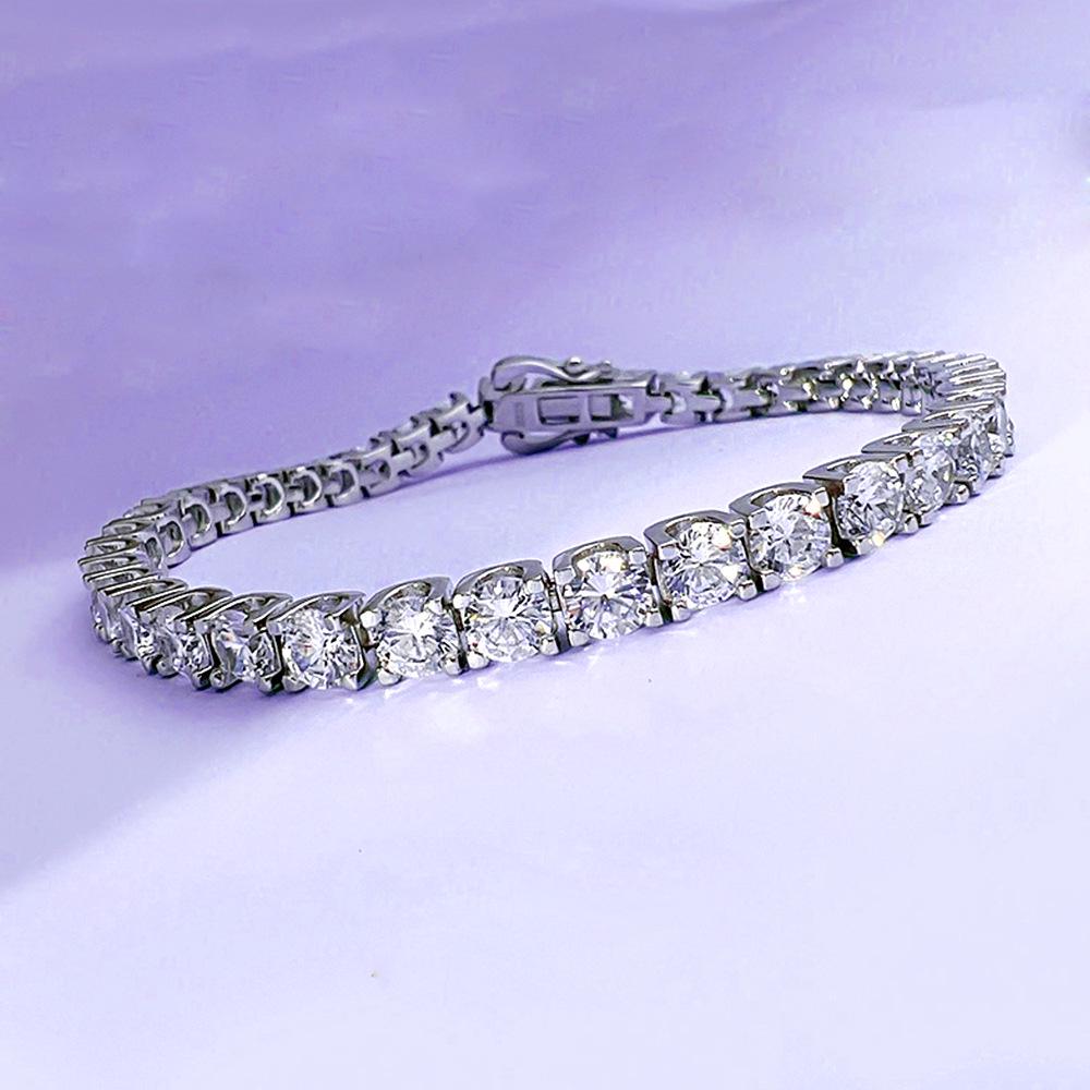 

Xiancan 2023 925 Silver 0.4ct High Carbon Diamond Fashion Bracelet 16cm