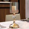 Metallspitze Glas Kerzenständer Ornament Haushalt Wohnzimmer Esstisch Romantisches Kerzenlicht Dinner Kerzendekoration