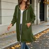 Women's Zip Up Hoodie Color Long Sleeve Hooded Sweatshirt Jacket with Pockets