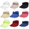 Summer Flexible Travel Caps Beach  Sunscreen Hat Double-sided Adult Hat for Women Anti-UV Wide Brim Visor Hat Baseball Cap