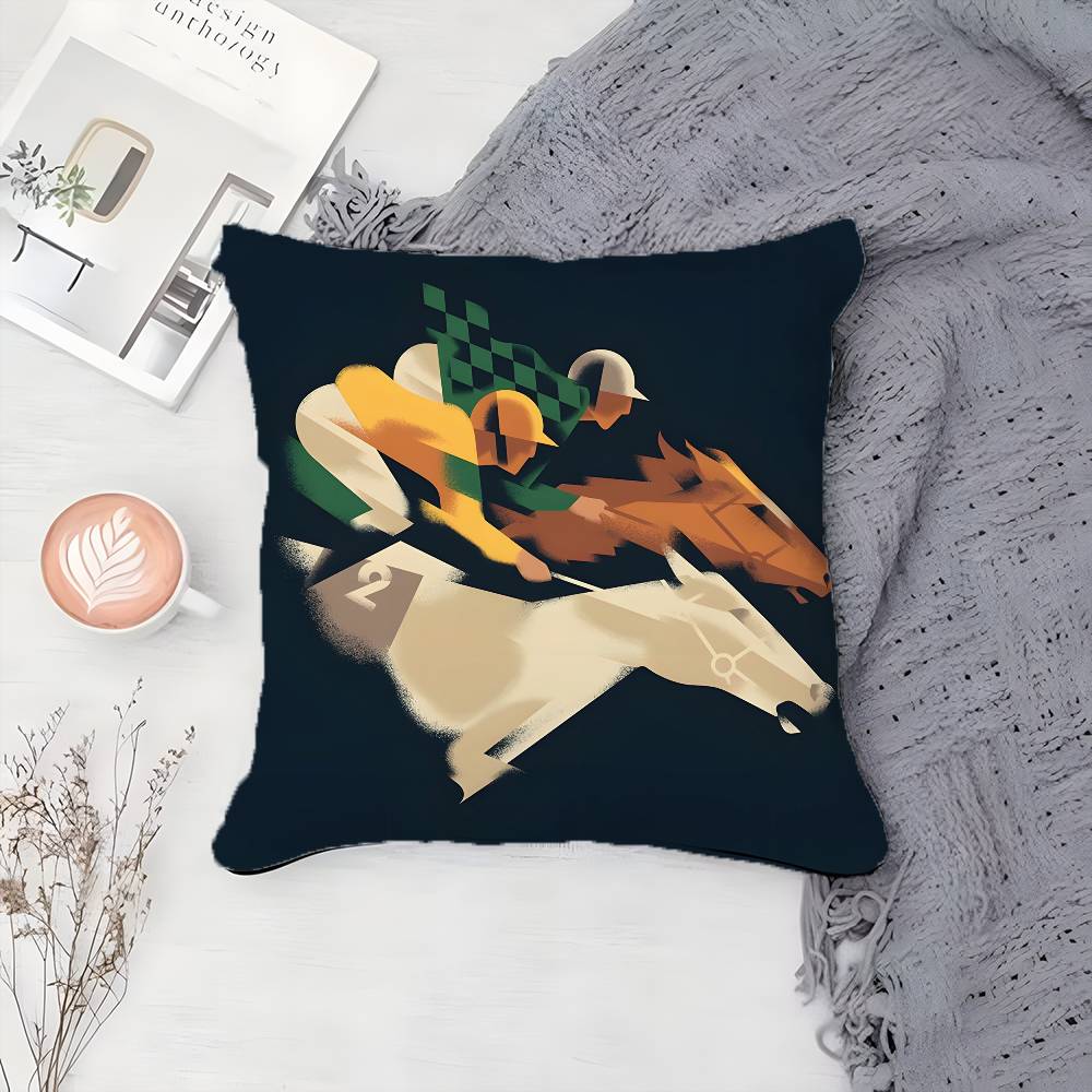 

Конкурсная акция Скачки Наволочка с принтом Наволочка Гостиная Диван Подушка Чехол Декор для спальни 12x12Inch