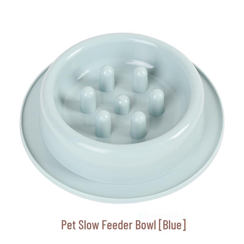Anti-Tip Slow Feeder Dog Bowl, Anti-Choking & Anti-Vomiting Design, Large Base, New Color