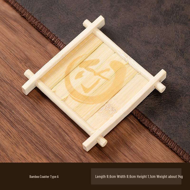 Bamboo Coaster & Decorative Tea Cup Tray