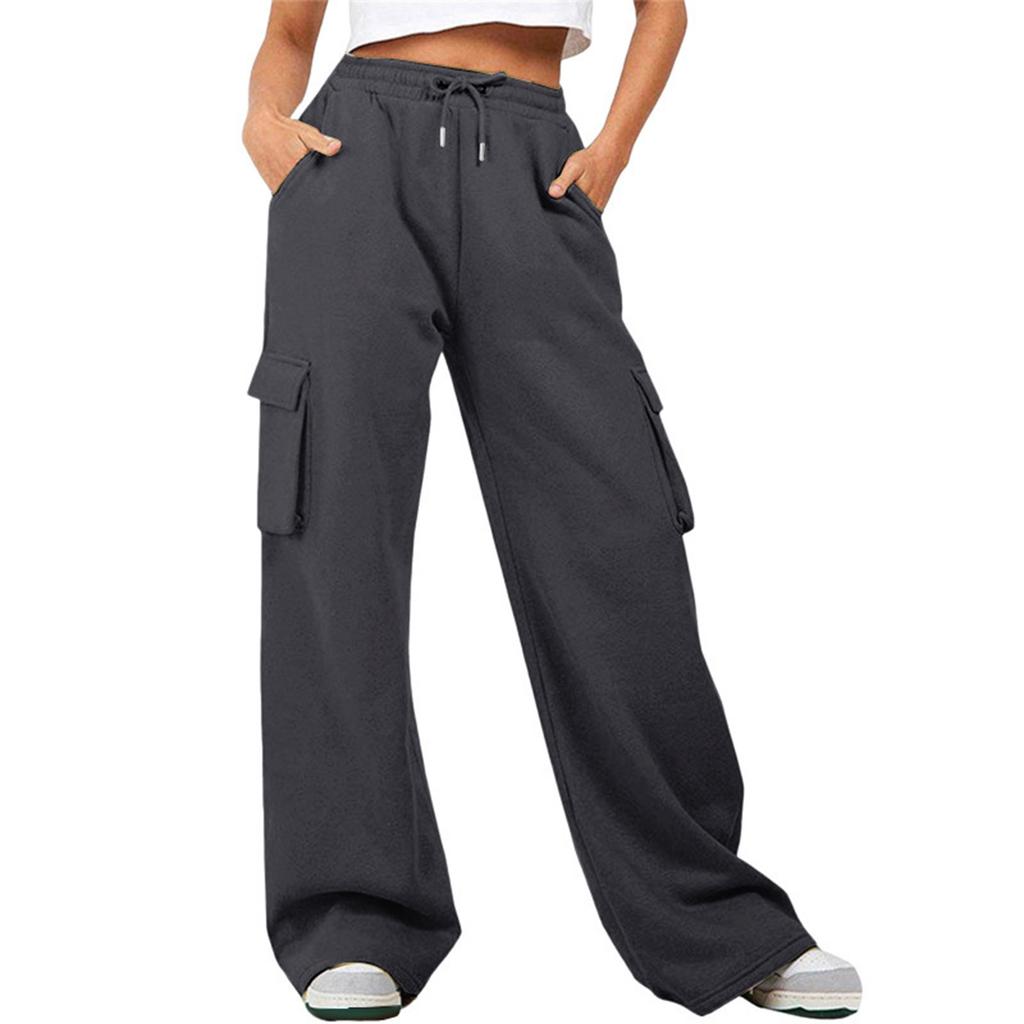 Sweatpants Women Pants With Pockets Fleece Lined Joggers Loose Jogger Pants