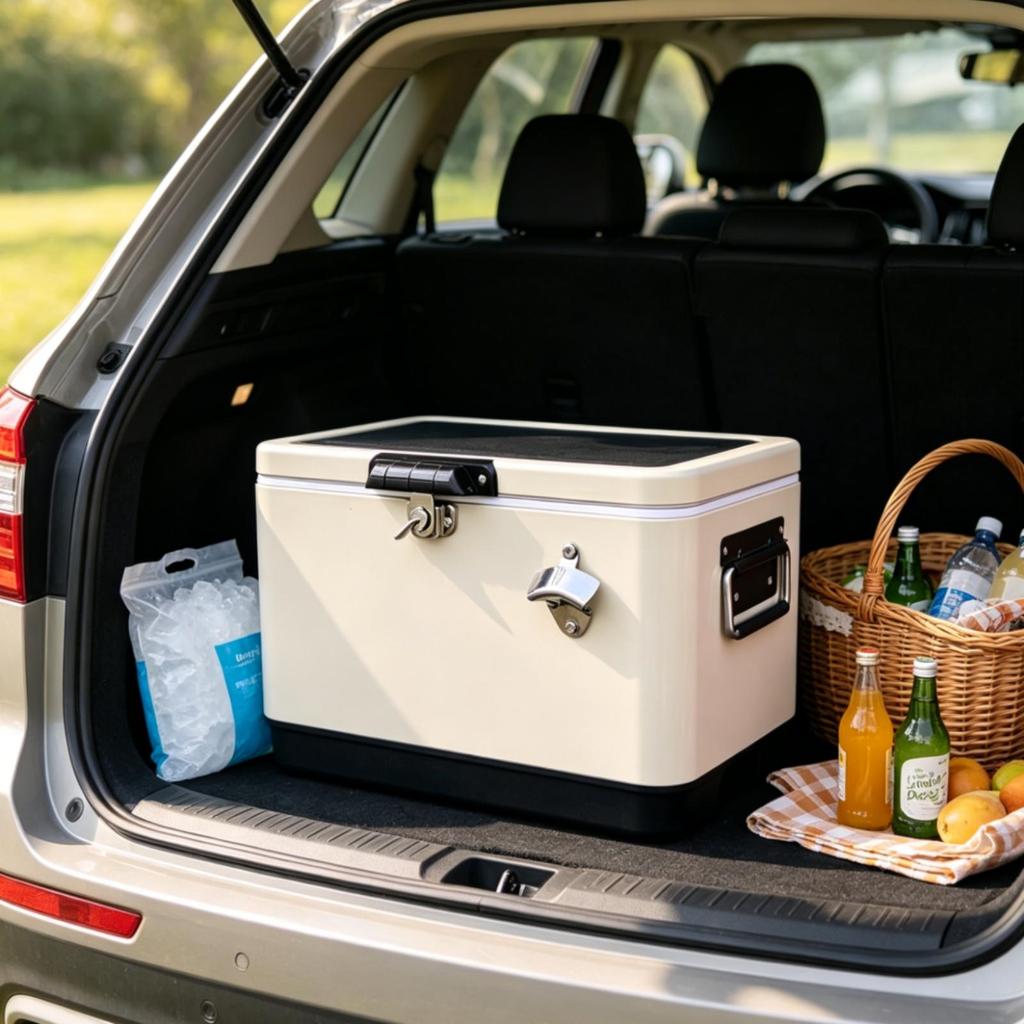Insulated Cooler Box Portable Container Extra-Thick for Picnickers