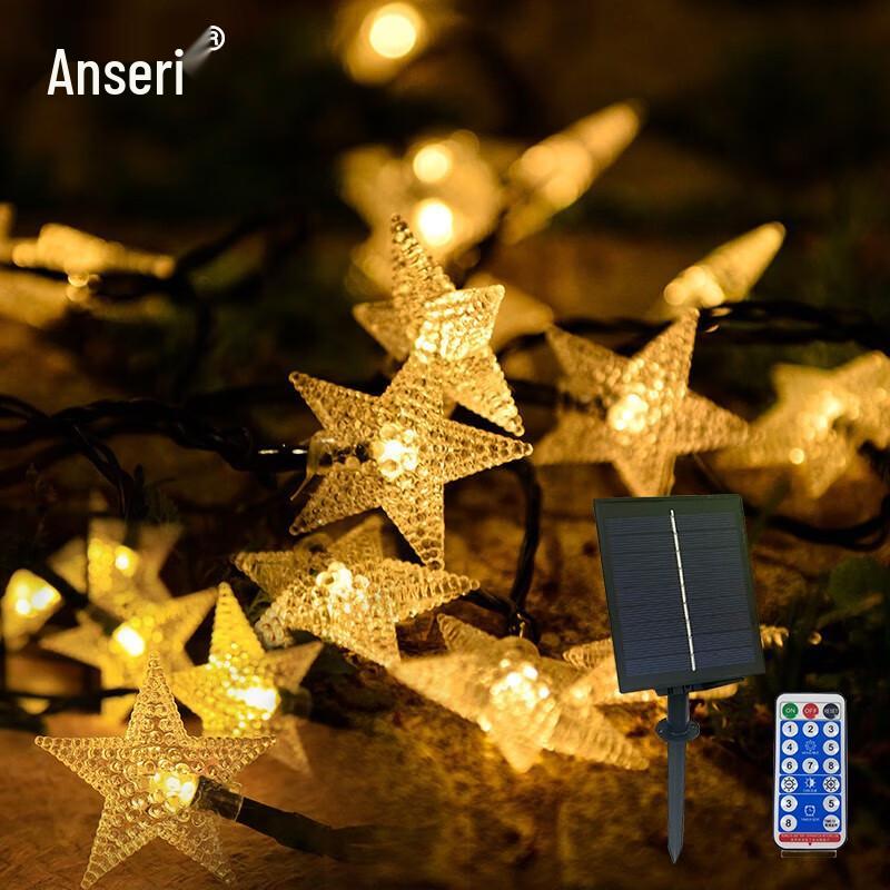 ASR Solar Powered LED String Lights with Remote Control