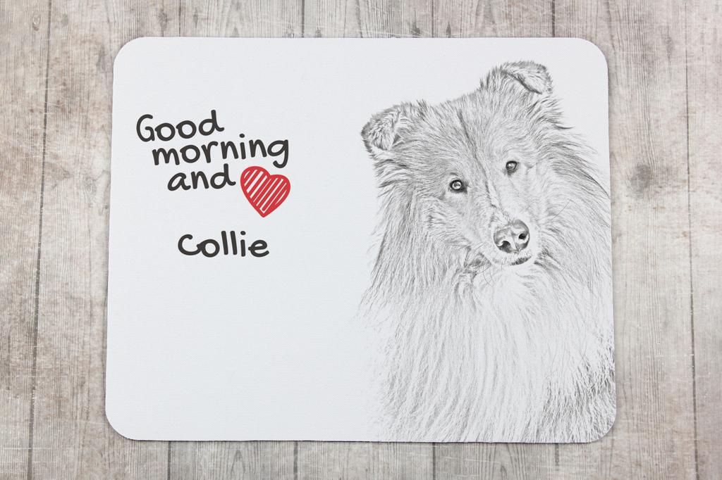 Collie Rough, Long-Haired Collie - Mouse Pad with Print, Personalized Dog-themed Mouse Pad, Unique Gadget for an Office Worker by Art-Dog Brand