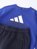 Adidas Essentials BL Fleece Tracksuit Legend Ink Size 140 Kids' Set, Unisex, DTP58, Top Semi-Silent Blue, Bottom (IV7307),