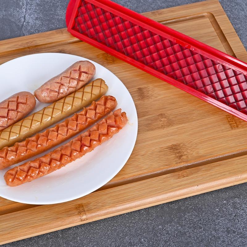 Stainless Steel New BBQ Sausage Hot Dog Cutter Hot Dog Cutters BBQ Kitchen Practical Tools Hot Dog Cutter Convenient Efficient
