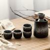 Japanese Ceramic Sake Set: Warm Sake Pot, Heating Decanter, Baijiu Cups, Yellow Wine Bottle.