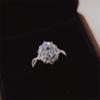 2 Carat D Color Oval Moissanite Egg-Shaped North Star Ring for Women - Wedding & Proposal Diamond Ring