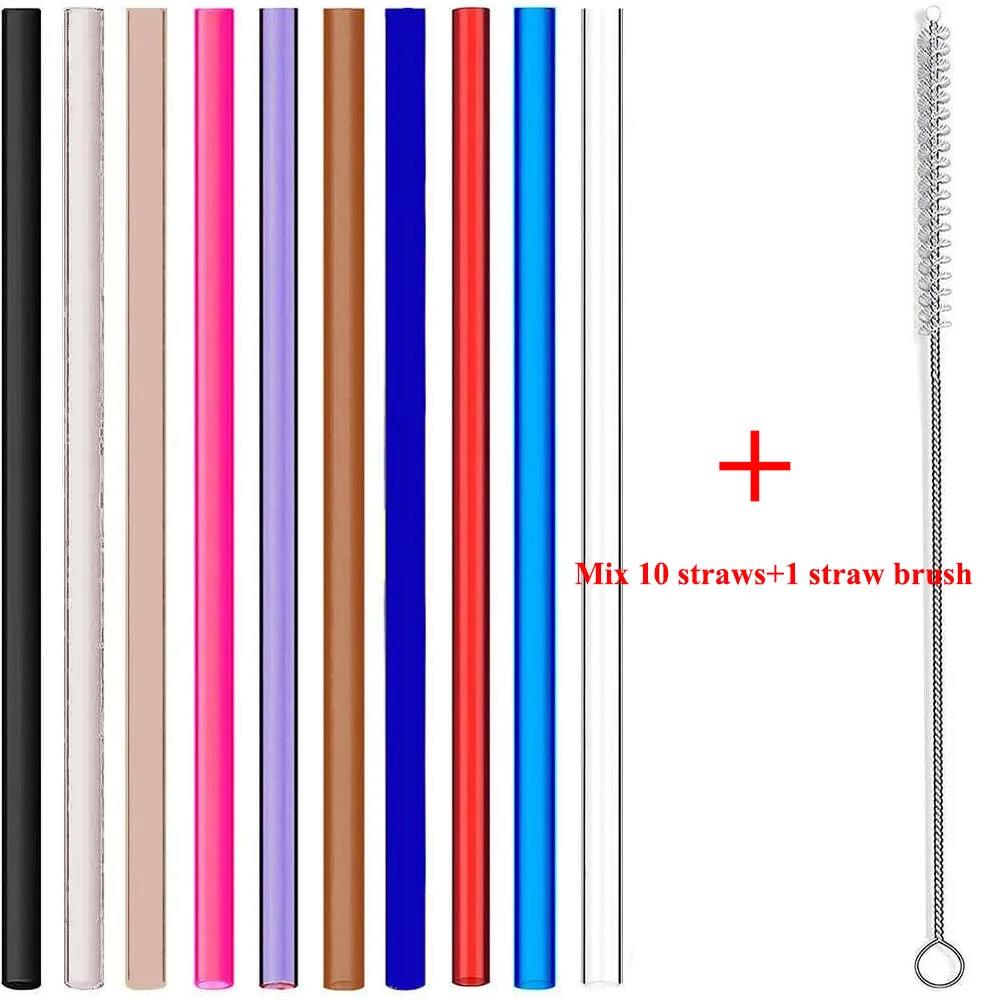 30cm Replacement Straw for Insulation Cup Simple Reusable Long Straws for 30 Oz 40 Oz Tumbler Cup Straws with Cleaning Brush 5