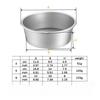 3Pcs/Set Removable Bottom Round Baking Tray Set Round Aluminum Cake Pan Cheesecake Pans Cake Accessories