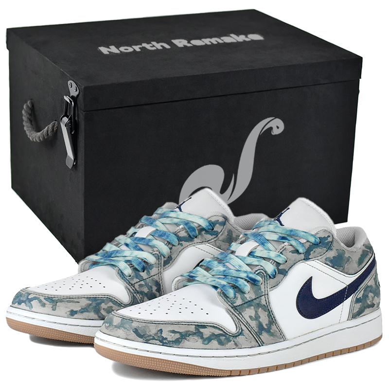 

Jordan Air Jordan 1 Low top Vintage Basketball Shoes Unisex White Gray 553558-146(Team679-S-BOX) 40