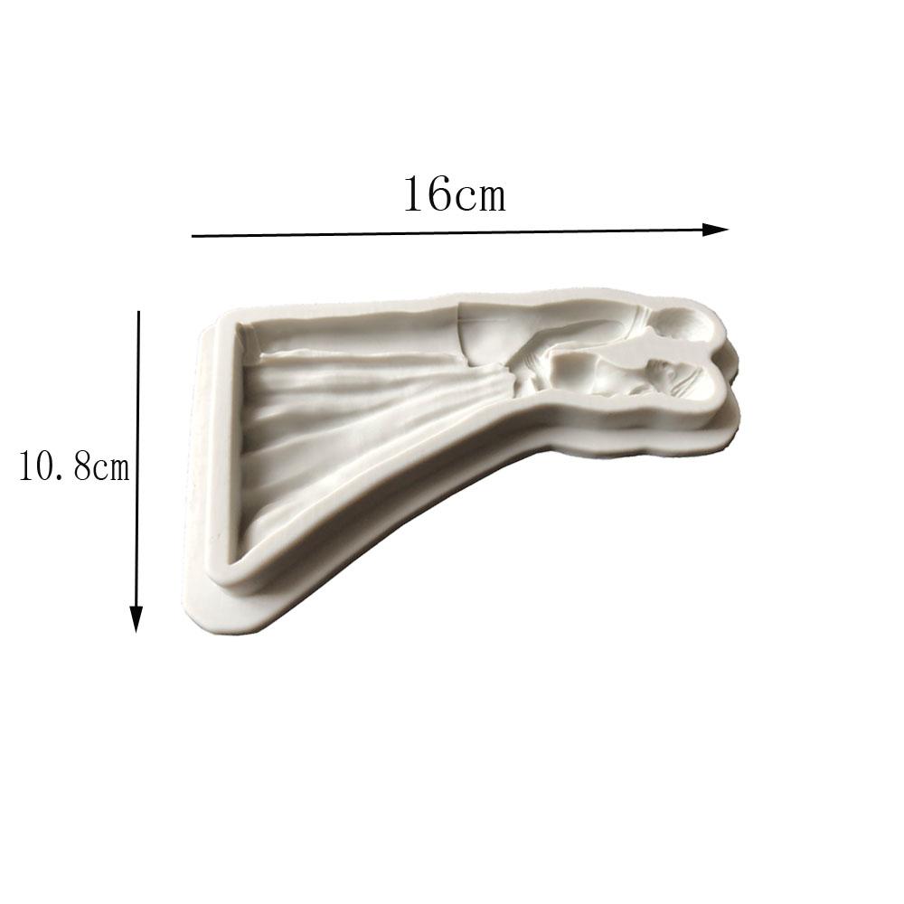 Silicone Mold Bride Groom Wedding Fondant Cake Silicone Mold Chocolate Fudge Baking Tools