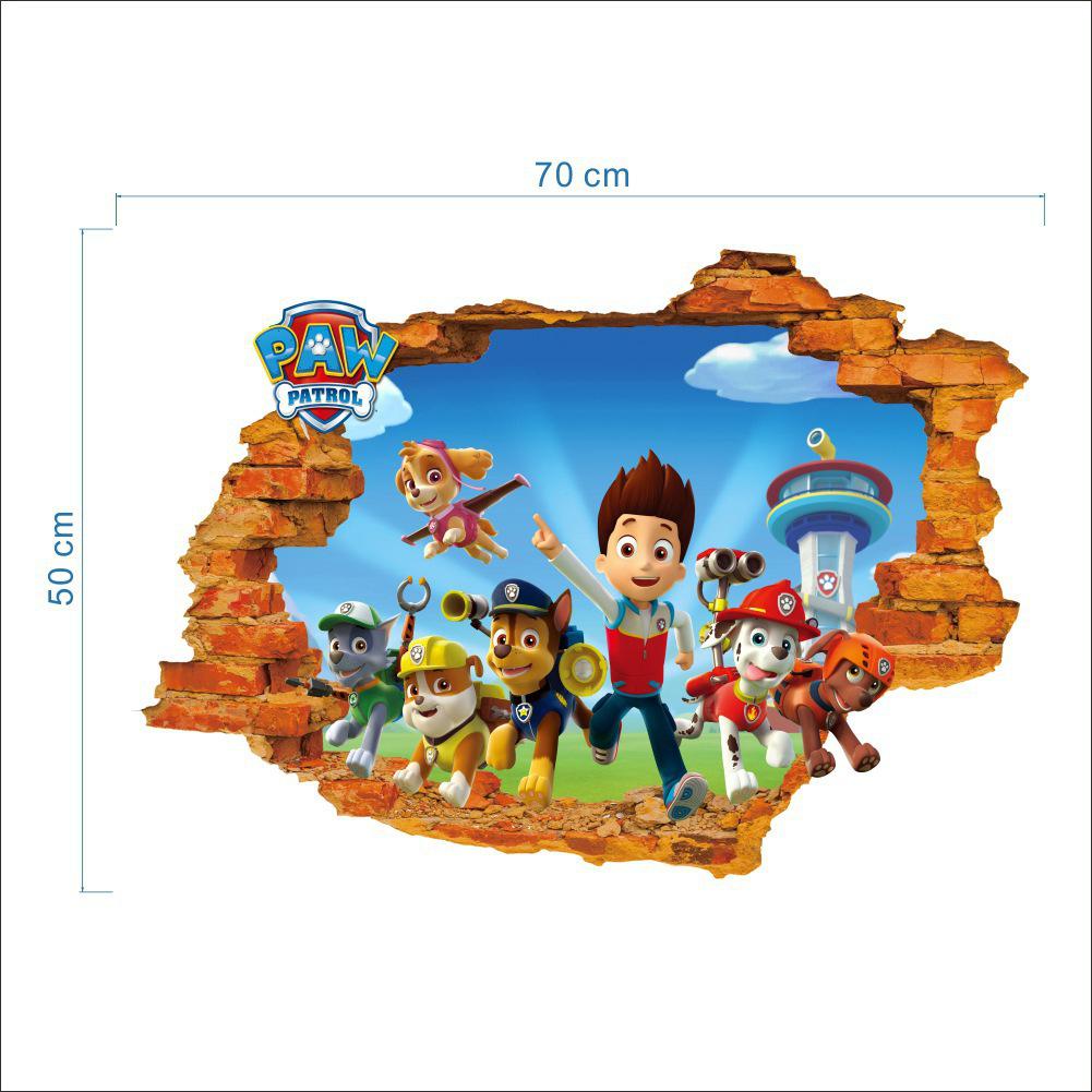 

3D Removable Cartoon Dog Wall Sticker for Children s Bedroom