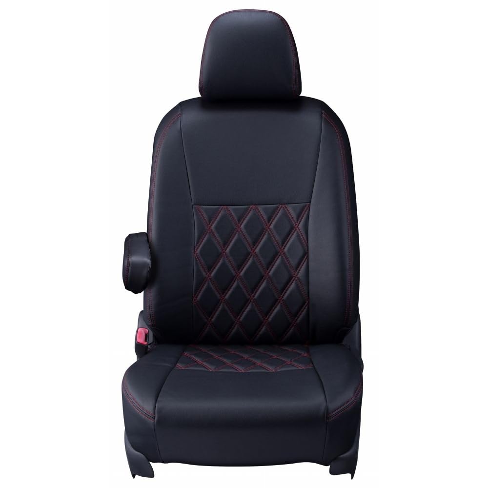 

Clazzio Full Seat Diamond Black with Red for Hustler MR52S MR92S R6 June 2024 onwards Flair Crossover MS92S MS52S R6 July 2024 onwards Covers,
