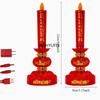 2pcs Plastic Electronic Candle Holder Buddhist Supplies Chinese Style Home Decoration Pray for Auspiciousness Ensuring Safety