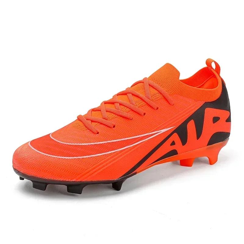 Men's Football Boots Non-Slip Grass Training Sport Ultralight Soccer Shoes Unisex Outdoor Athletic Shoes Breathable Drop Shipping