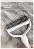 Pet Dematting Comb Stainless Steel Double Sided Undercoat Rake Dog Cat Grooming Brush Shedding Tool
