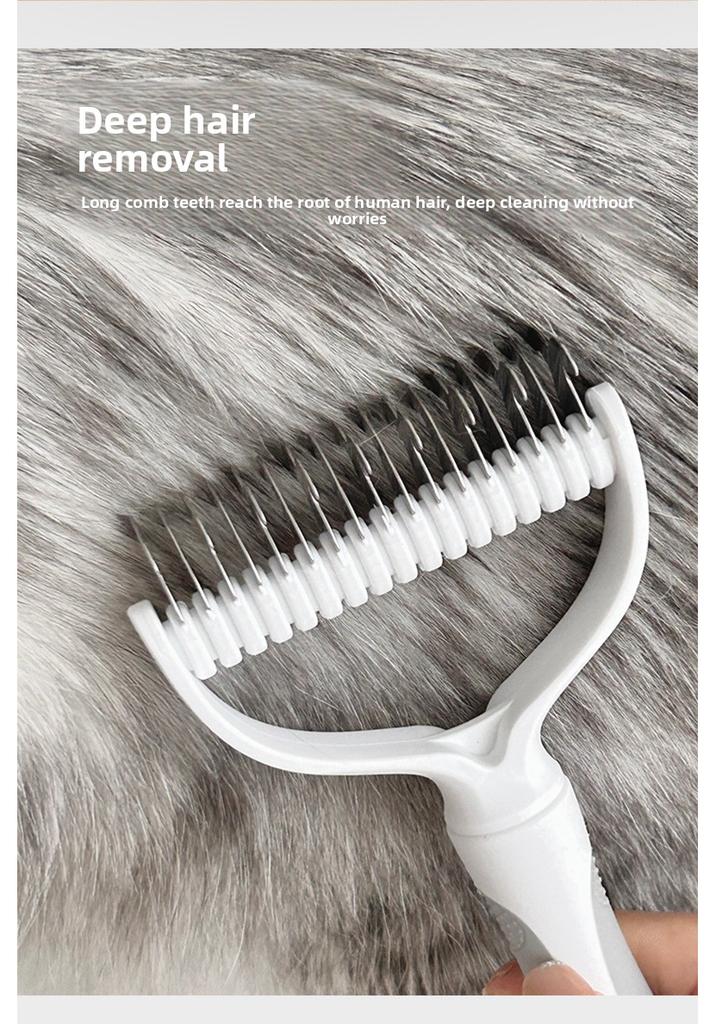 Pet Dematting Comb Stainless Steel Double Sided Undercoat Rake Dog Cat Grooming Brush Shedding Tool