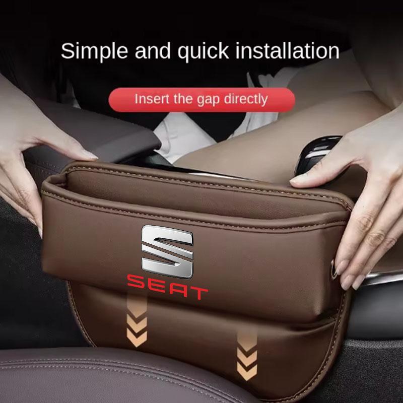 Car Seat Gap Slot Crevice Storage Box Organizer Bag For Seat Leon 5f Ibiza 6l 6j Leon 1p Cushion Altea Xl Leon Mk Car Accessorie