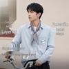 Baleno Men's Long Sleeve Drapey Shirt with JPB Stacked Letters Print