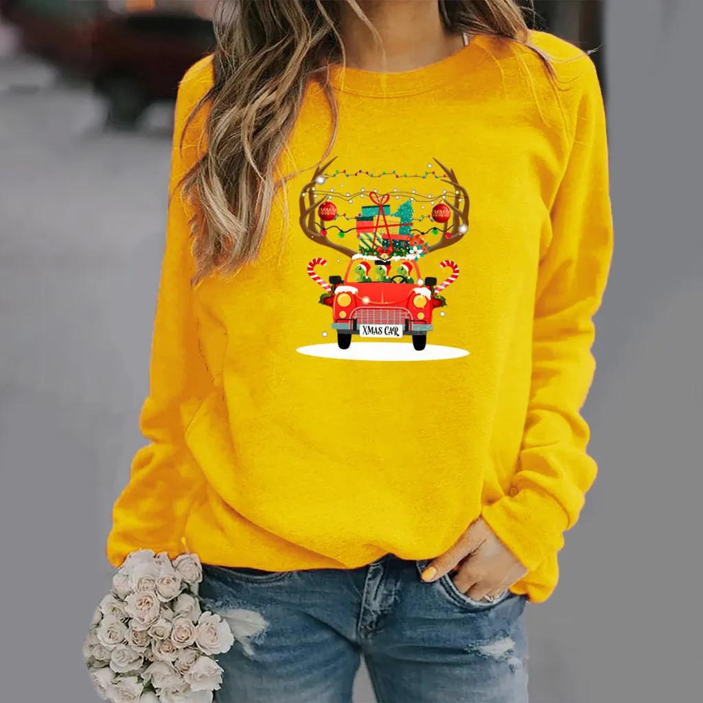 

Amazon Ebay Wish Быстро продаваемая Независимая станция Рождественский узор Печать Толстовка Круглый вырез Weartemu Толстовки Толстовки 8XL