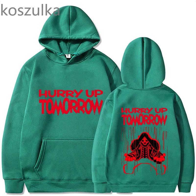 Hurry Up Tomorrow Hoodies  Autumn Winter Two Sides Clothing Gothic Trends Sweatshirts Unisex Fans Unisex Pullovers