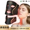 LED Bunte Photon-Rejuvenation-Maske mit Hals, Rote & Blaue Lichttherapie für Gesicht und Hals