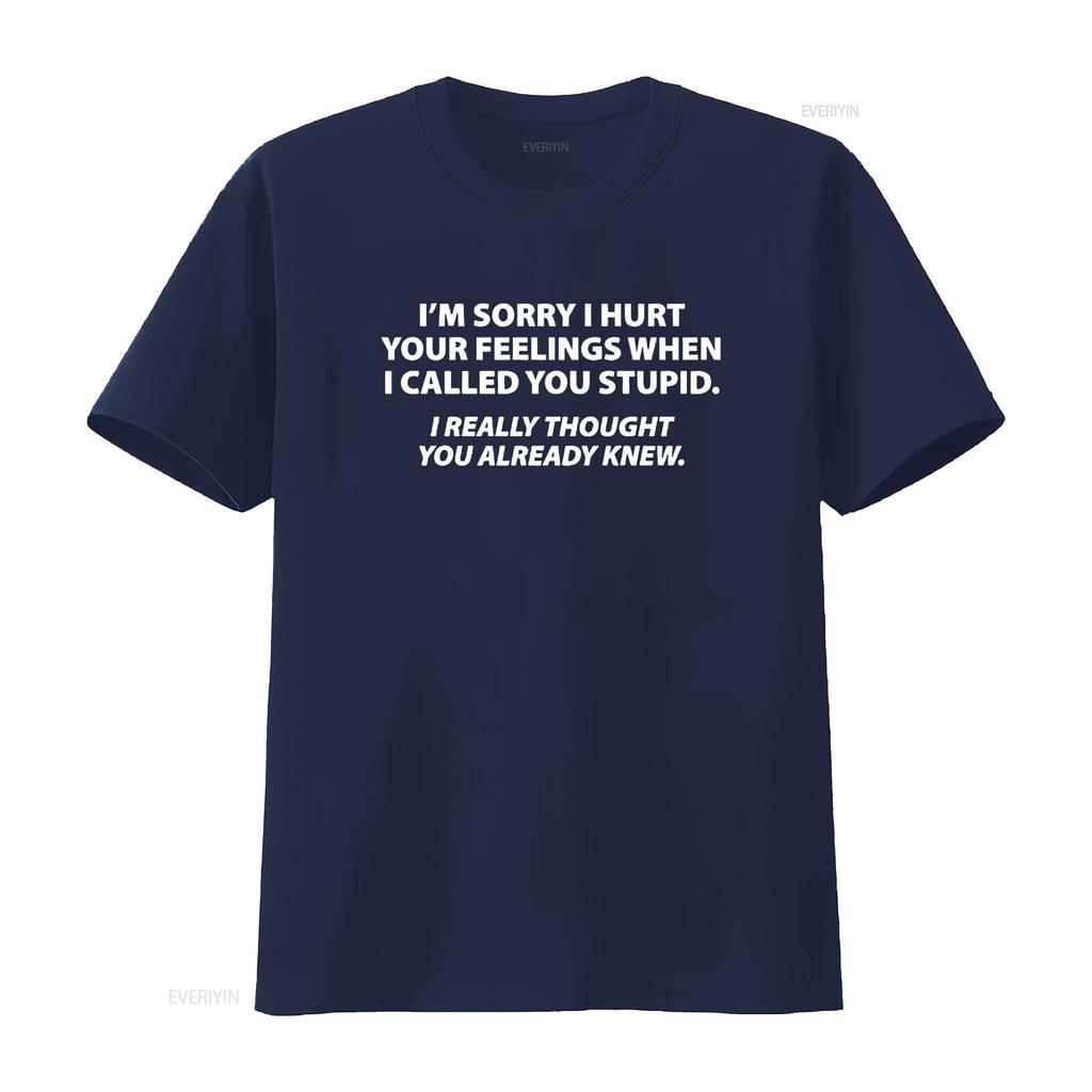 Du Dummer Ich Dachte Wusste Humor Neuheit Sarkastisch Lustig T-Shirt vintage Gewaschen streetwear Grafik Stilvoll Lässig Weich Dehnbar