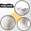 White Ceramic Flower Vase Small Embossed for Bathroom Living Room Wedding