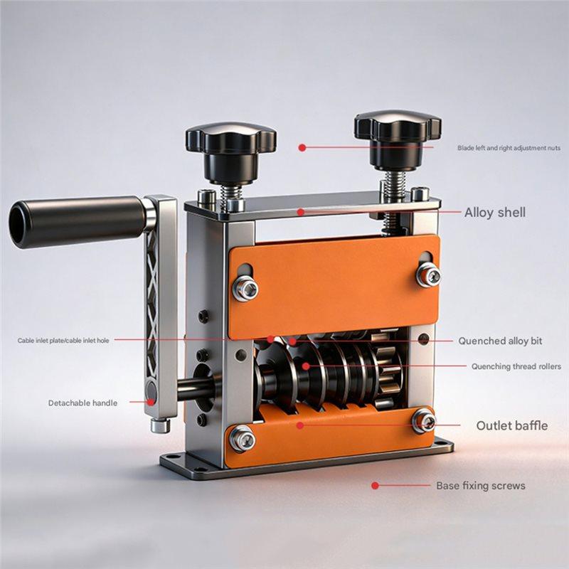 ABBP-Double Drive Wire Stripper Machine For 1-17Mm Fast Scrap Copper Wire For Adults Professionals