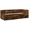 Daybed with Drawers Without Mattress Smoked Oak 90 X 200 Cm
