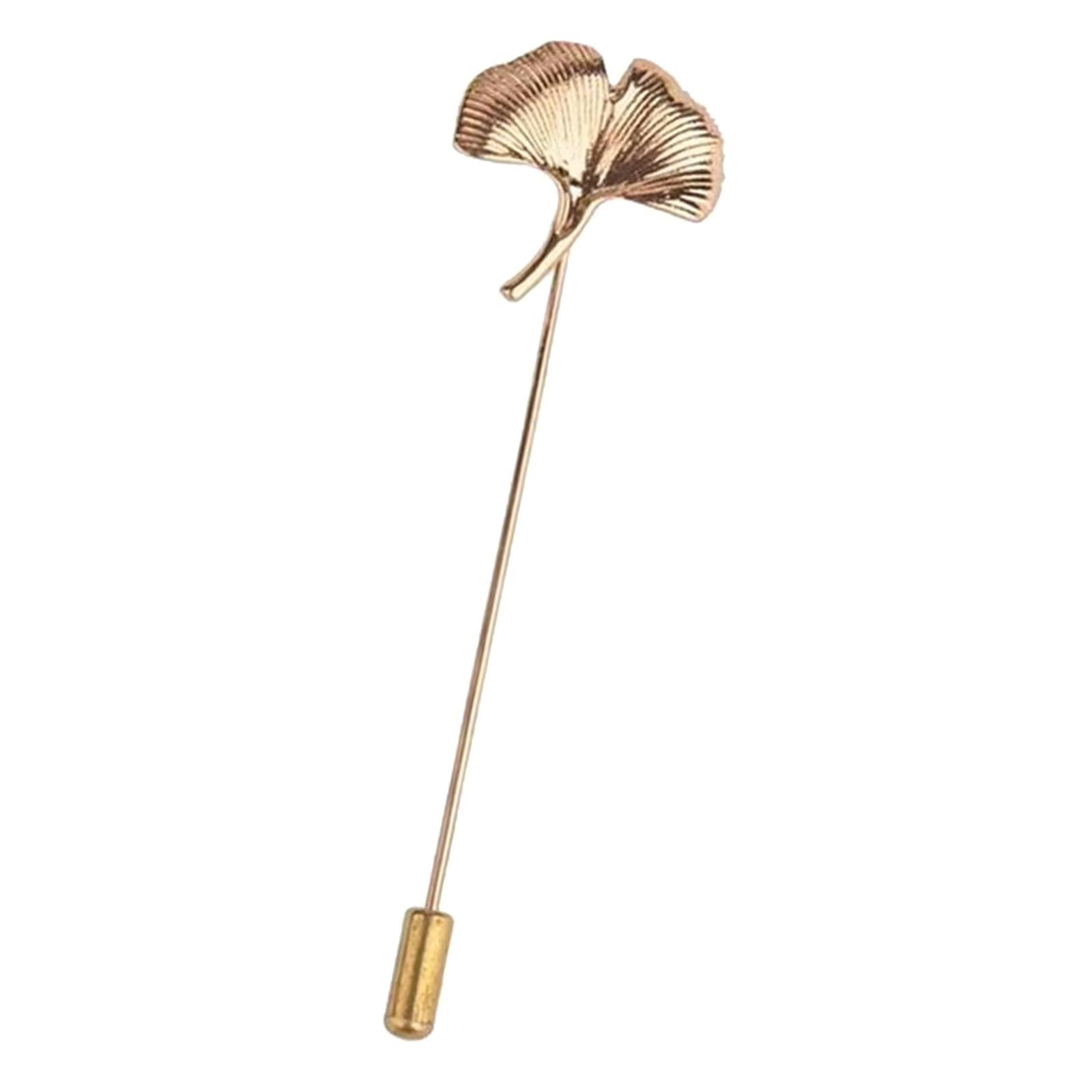 

Многоцелевая забавная изысканная брошь в виде листа гинкго, элегантный дизайн, портативный модный аксессуар для повседневного наряда артистов золотой