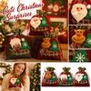 Christmas 3D Character Gift Bag and Pouch, Cute Big Design for Holiday Decor
