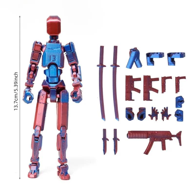 Vícekloubový Pohyblivý Měňavý Robot Titan 13 Akční Figurky 3D Tištěný Figurína Loutka Hračky Děti Dospělí Děti Hra