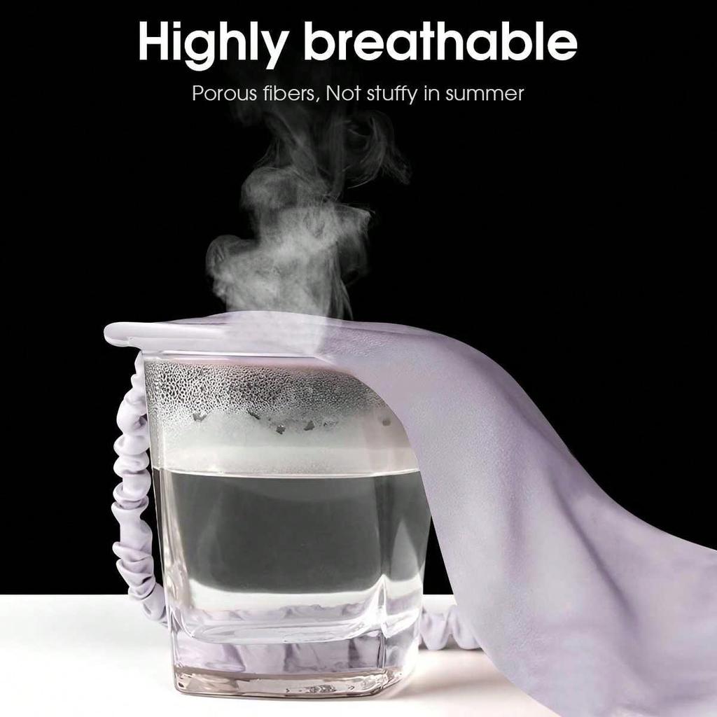 1PC Effective light-blocking and protective eye mask - comfortable and soft silk fabric sleep mask.