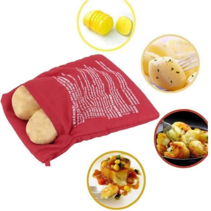 Sac de cuisson de pommes de terre - DIERCOSY - Réutilisable - Lavable - Compatible micro-ondes