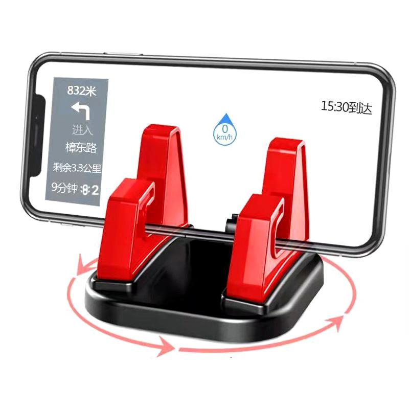 

Автомобильный держатель для телефона, вращающийся на 360 градусов, держатель для телефона на приборной панели, GPS-поддержка для смартфона, кронштейн для Xiaomi IPhone Apple 12 Samsung красный