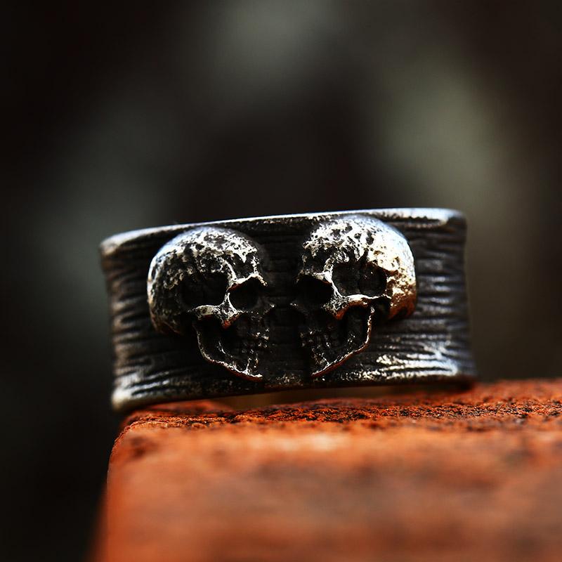 Beier One Piece Sale Unique Thin Skull For Boy And Girl Stainless Steel Lady's Finger Ring BR8-373