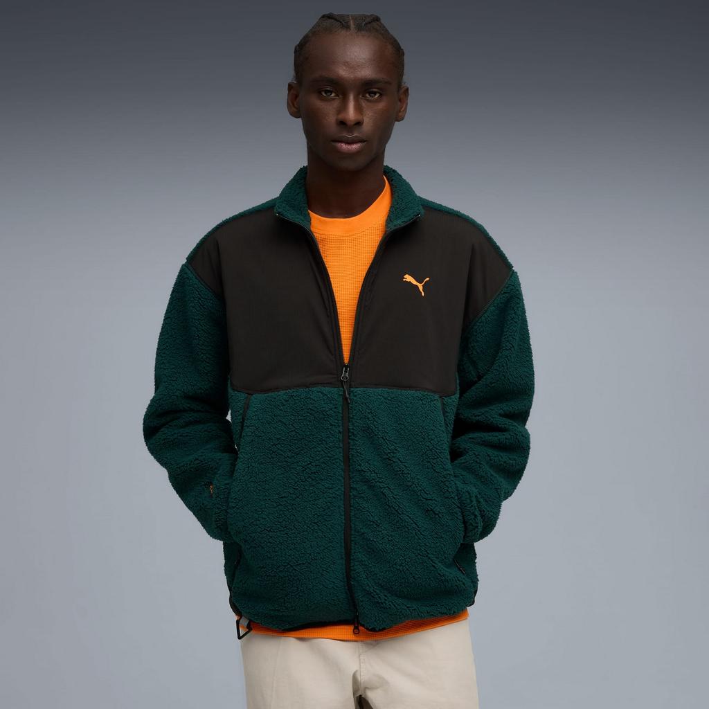 Puma PUMATECH SOFT RELAXED SHERPA Men's Fleece Green 63210475 R S